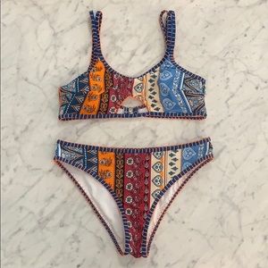NWOT Cupshe Colorful Boho Crochet Bikini Size M